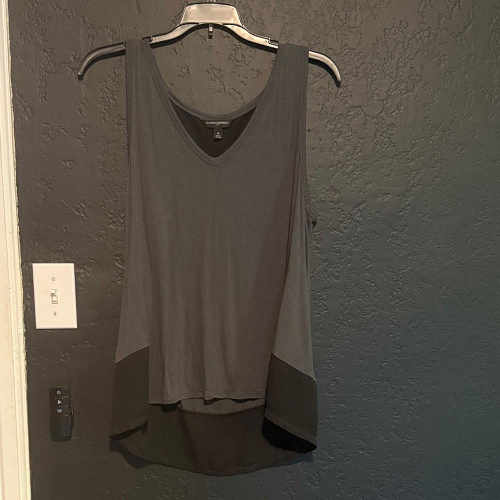 Banana Republic Charcoal and Black Tank Top